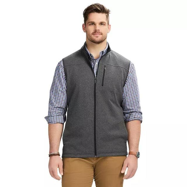 Big & Tall IZOD Fleece Sweater Vest, Mens Blue Blzr Product Image