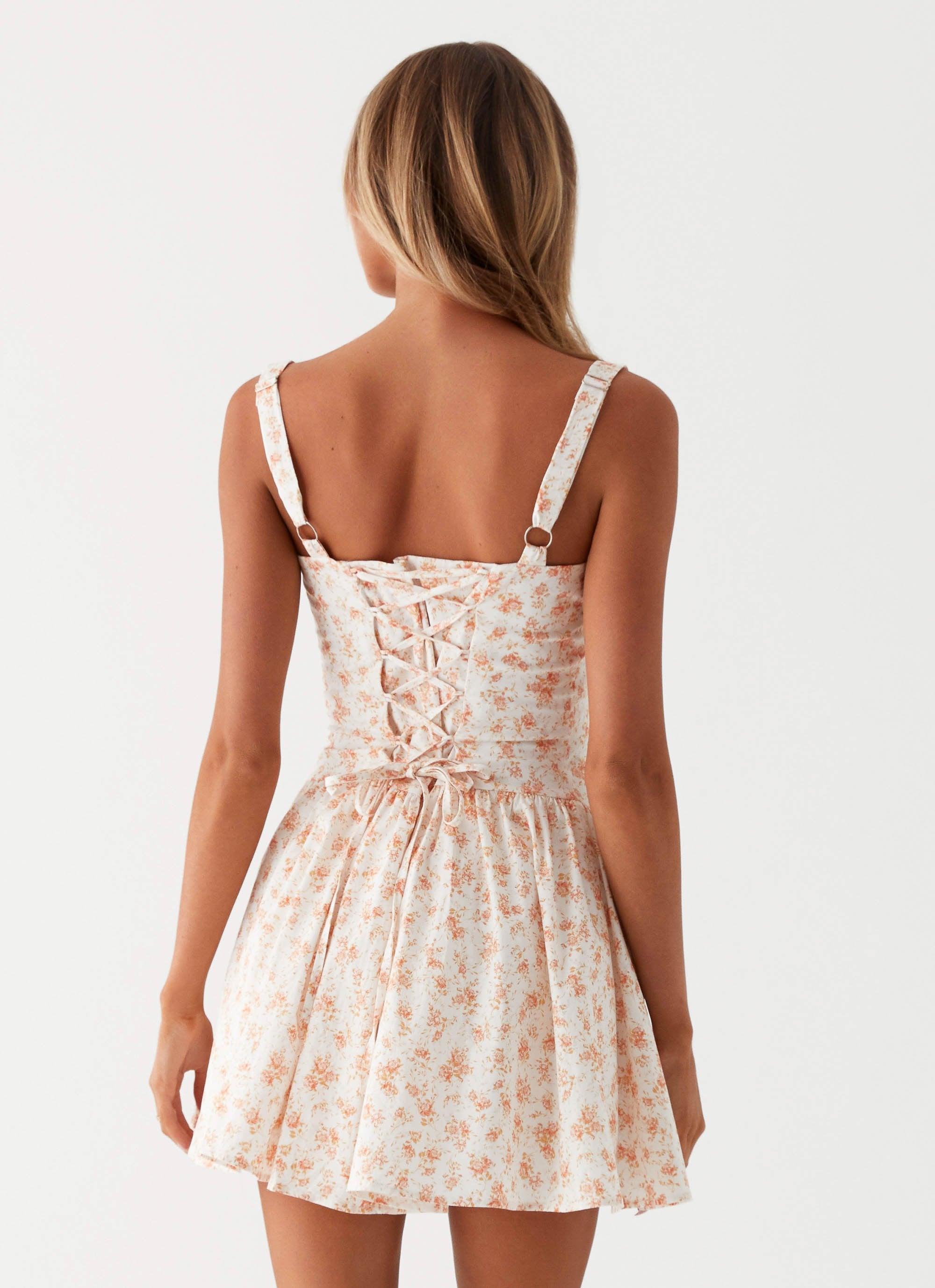 Nash Bust Mini Dress - White Ditsy Floral Product Image