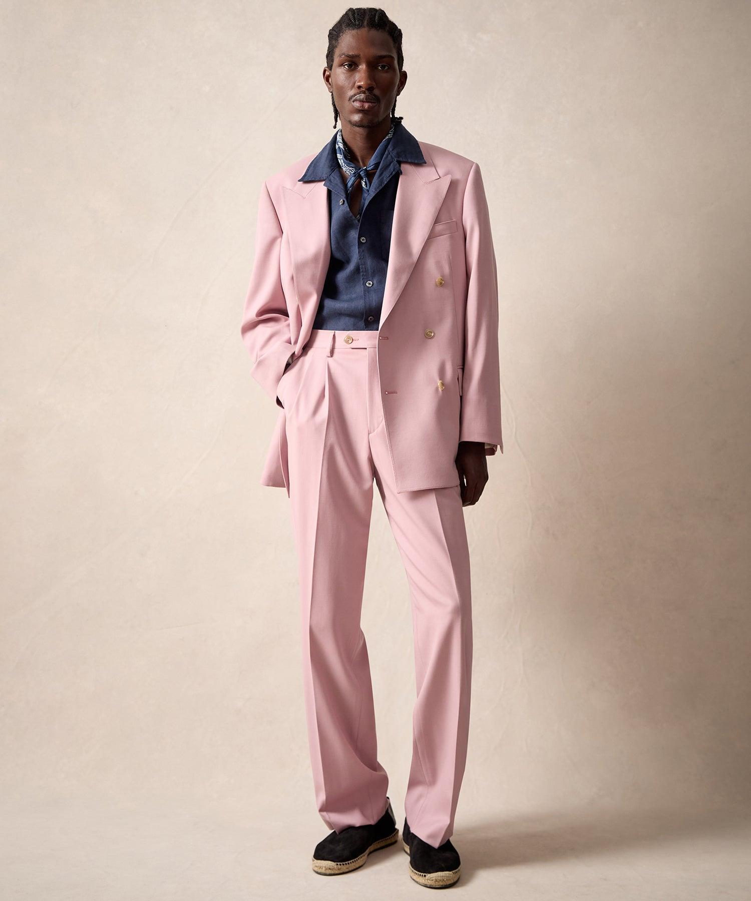 Italian Gabardine Wythe Jacket in Pink Product Image