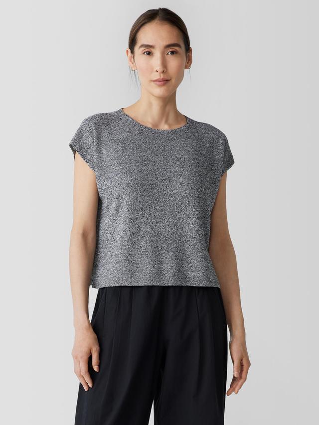 EILEEN FISHER Organic Linen Cotton Square Topfemale Product Image