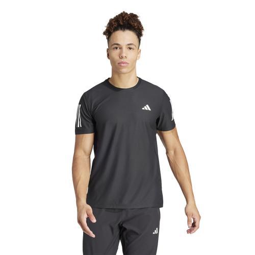 adidas Mens adidas Own The Run Aeroready Running Short Sleeve T-Shirt - Mens Black Product Image