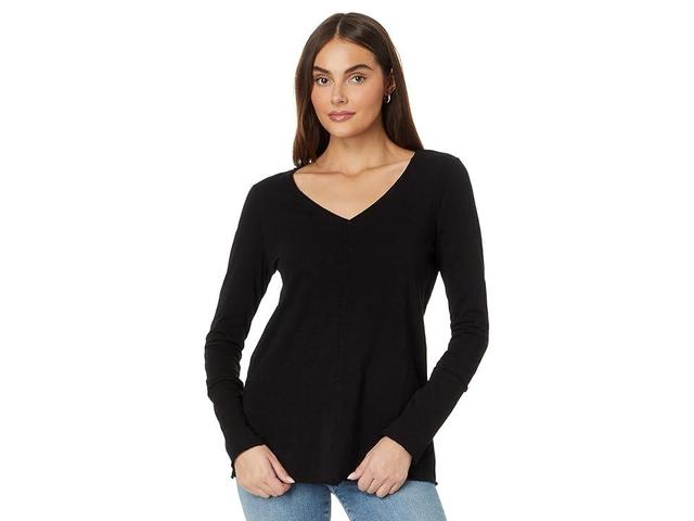 Mod-o-doc Long Sleeve Wide Neck V-Neck Tunic Women's Clothing Product Image