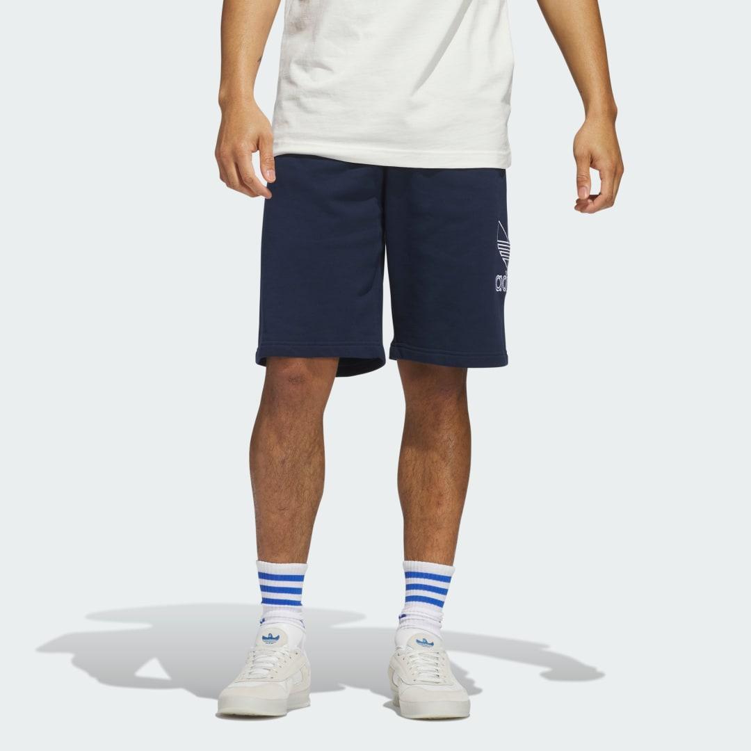 adidas Adicolor Outline Trefoil Shorts Night Indigo 2XL Mens Product Image