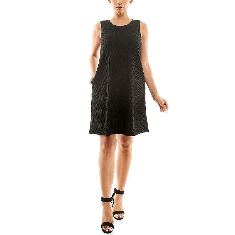 Womens Nina Leonard Sleeveless Trapeze Dress Product Image