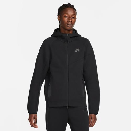 Nike Mens Nike Tech Fleece Full-Zip Hoodie - Mens Black/Black Product Image