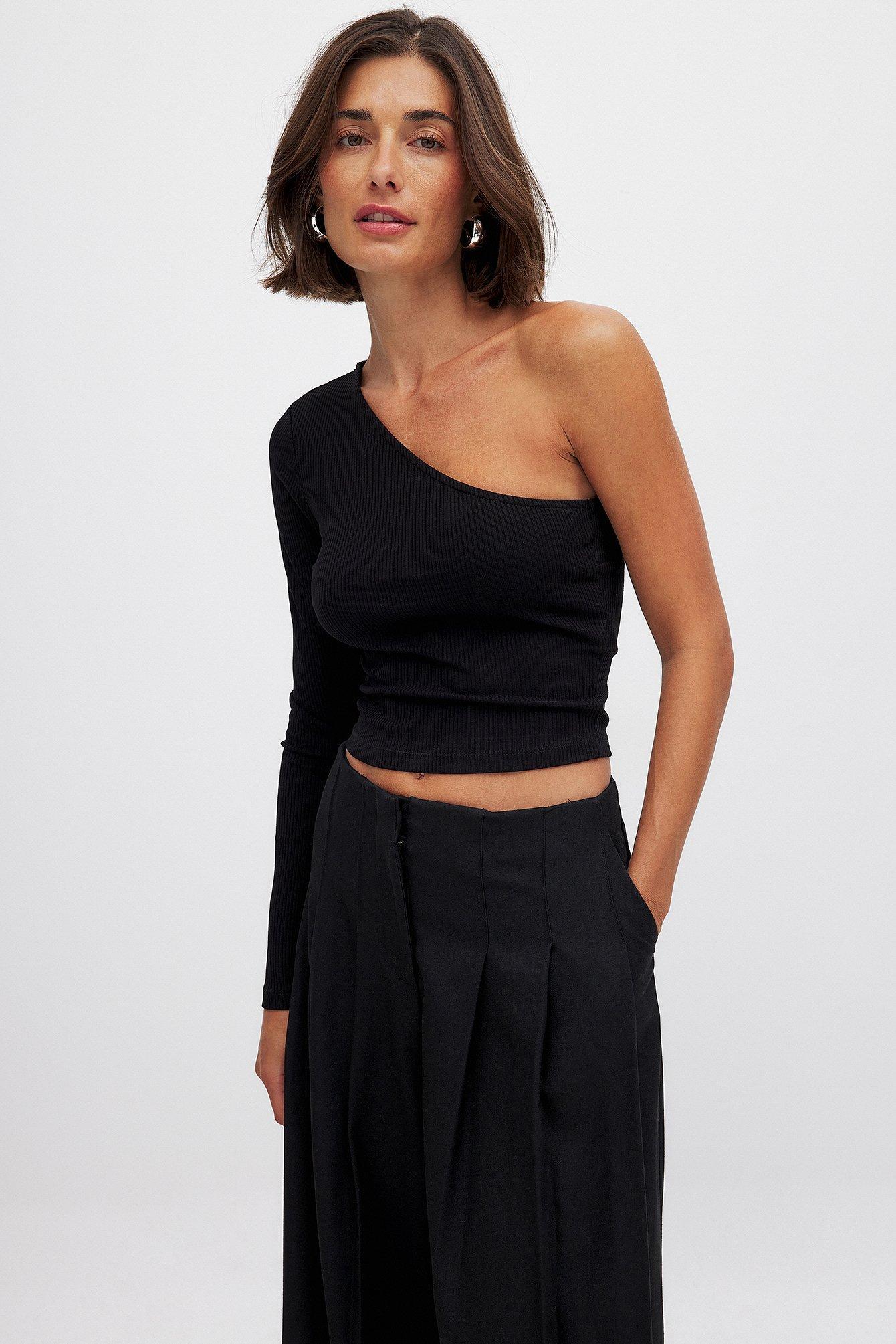 One Shoulder Rib Top product image