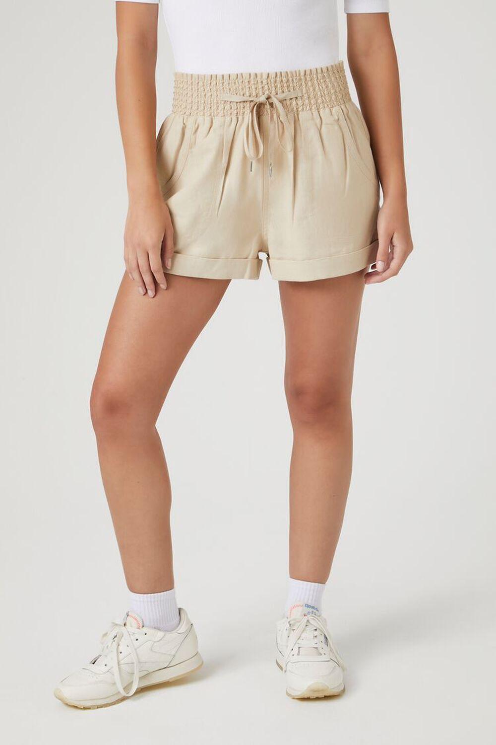 Cuffed Drawstring Pull-On Shorts | Forever 21 Product Image