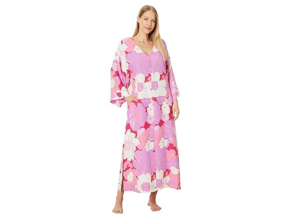 Natori Croisette 52 Zip Caftan Orchid) Women's Pajama Product Image