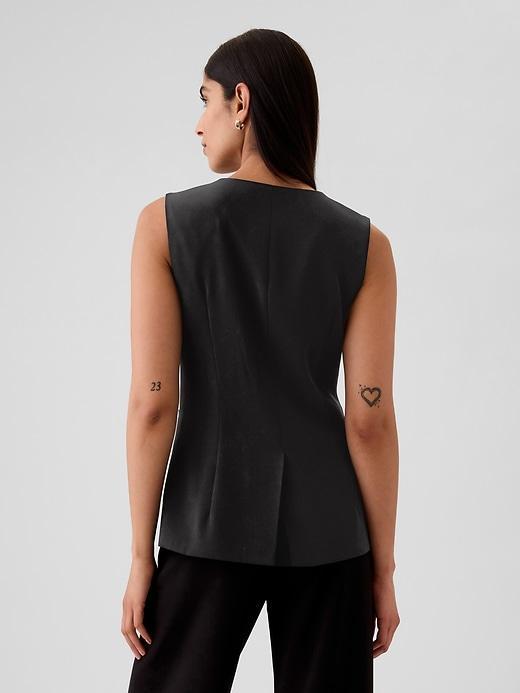 Longline Twill Vest Product Image