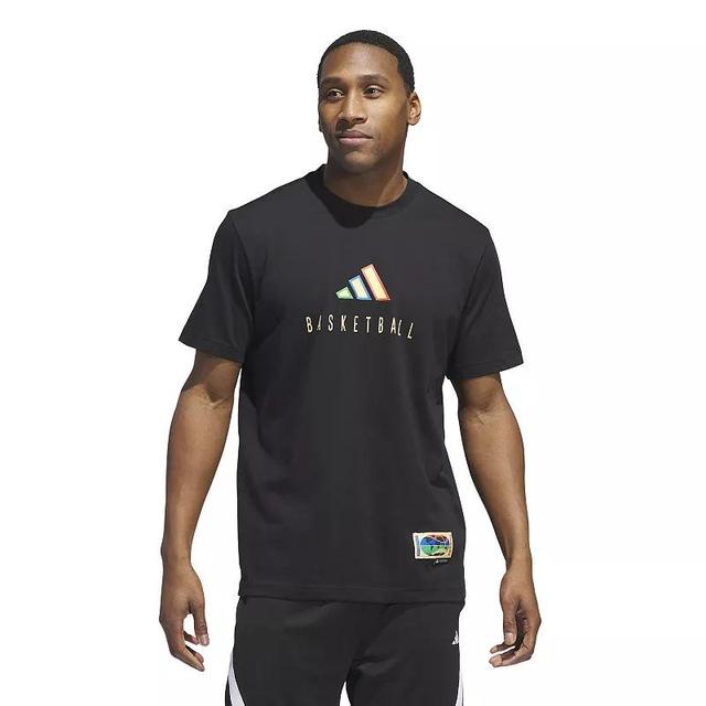 Big & Tall adidas Worldwide Hoops Graphic Tee, Mens Product Image