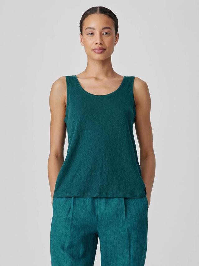 EILEEN FISHER Organic Linen Jersey Tankfemale Product Image