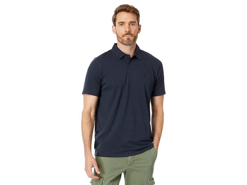 Volcom Wowzer Polo (Navy 3) Men's Short Sleeve Knit Product Image