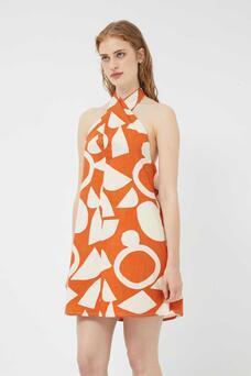 Orange Mod Dress Product Image