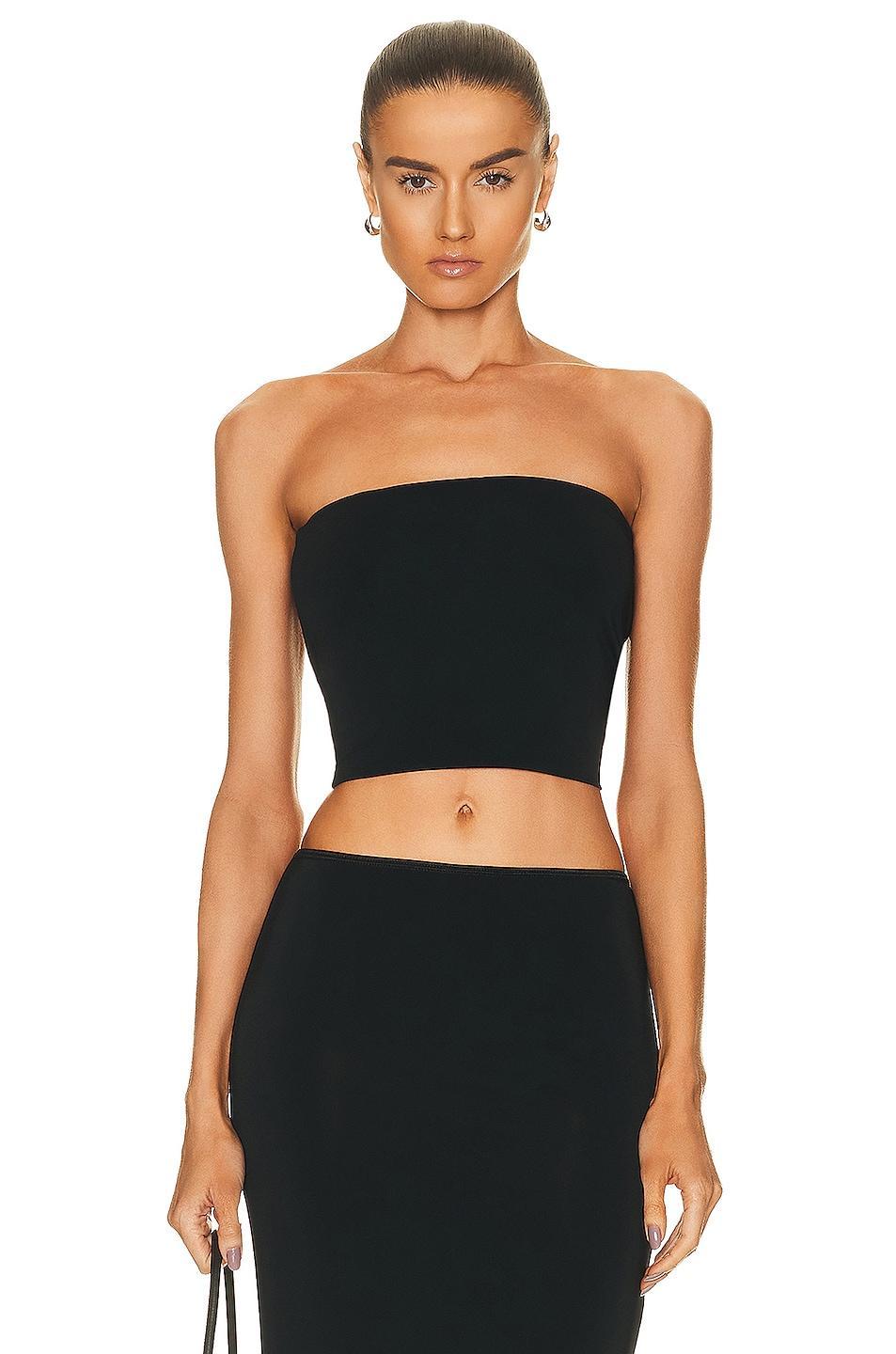 Eterne Amina Tube Top in Black - Black. Size M (also in ). Product Image