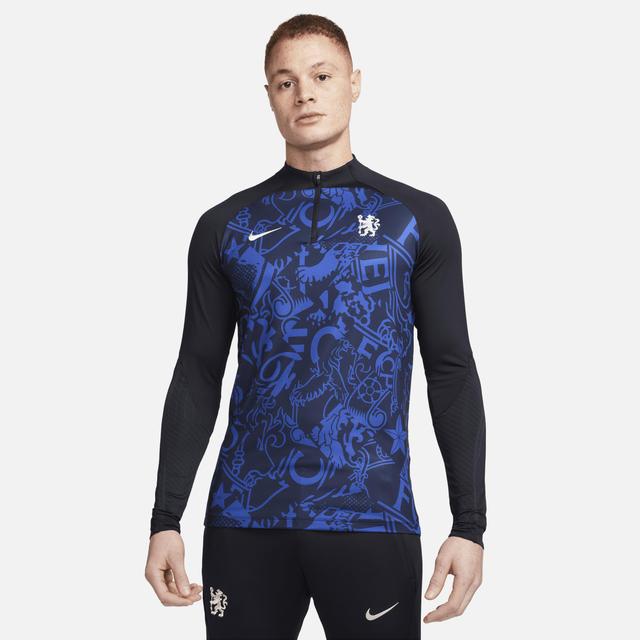 Mens Nike Blue Chelsea 2024/25 Strike Drill Performance Quarter-Zip Long Sleeve Top Product Image