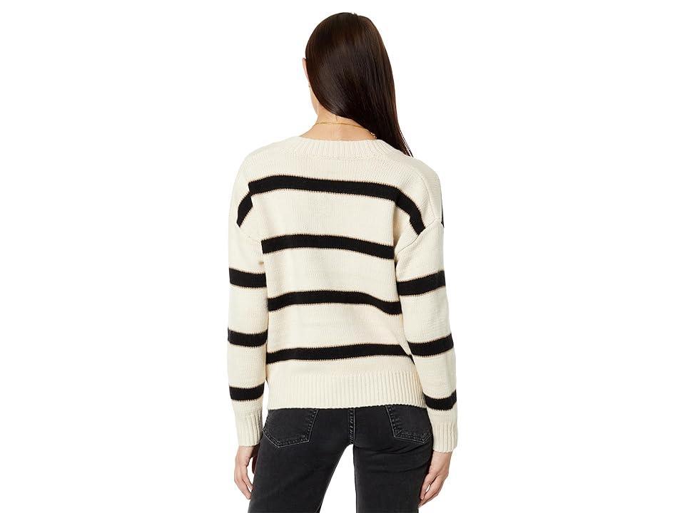 Splendid Kendall Stripe Cardigan (Oat Stripe) Women's Sweater Product Image