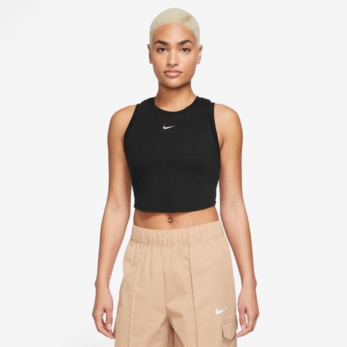 Womens Nike Sportswear Essential Ribbed Cropped Tank Top Product Image