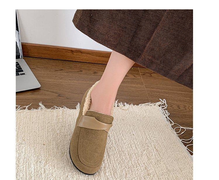 Fleece Trim Moccasins Product Image