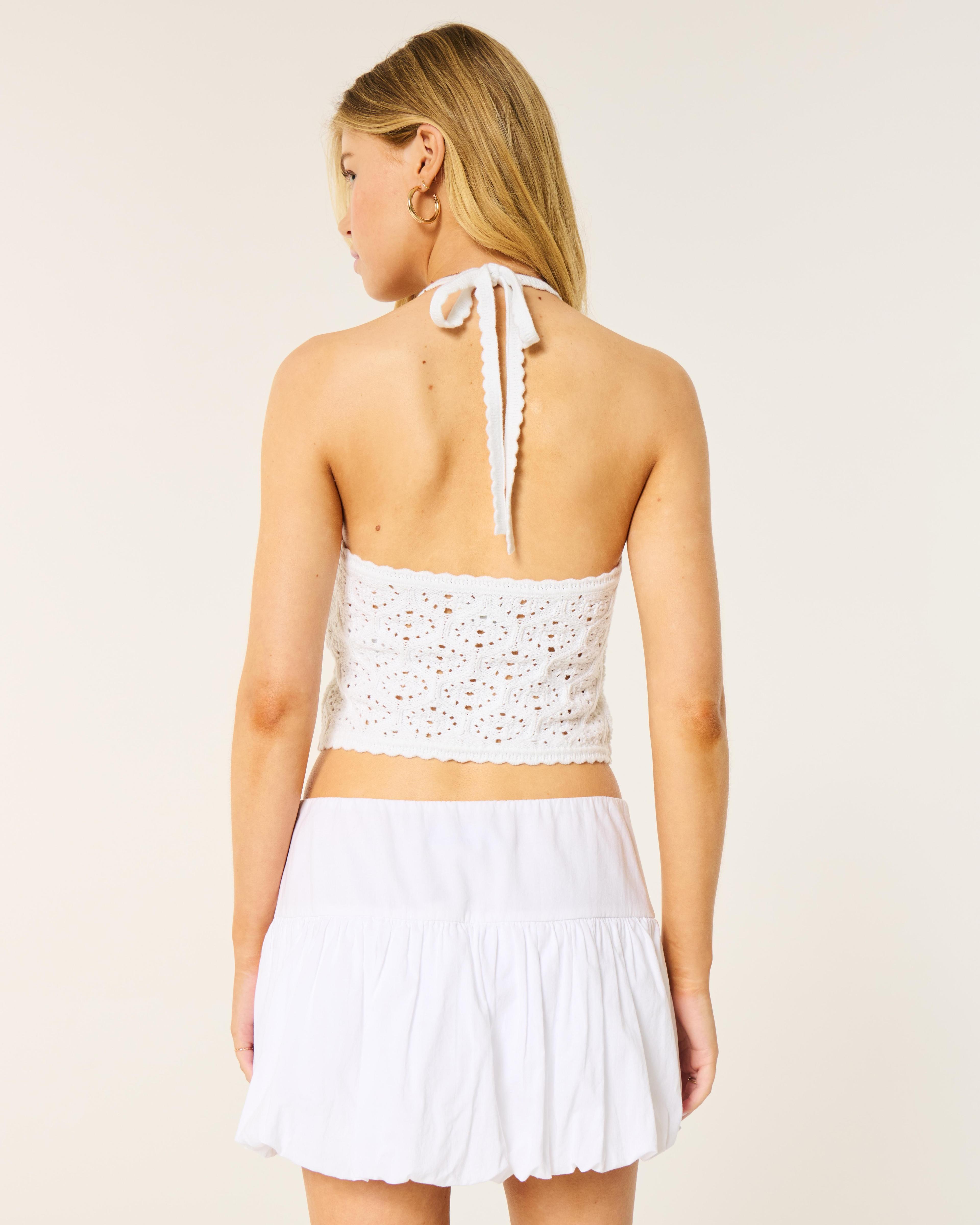 Crochet-Style Open Back Cami Product Image