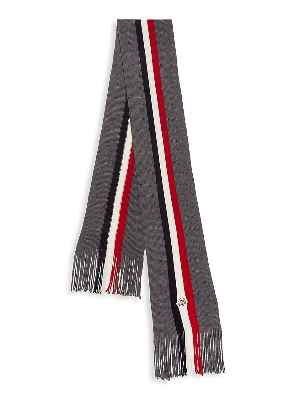 Mens Wool Striped Scarf Product Image