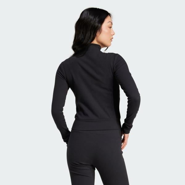 Essentials Ribbed Full-Zip Track Top Product Image