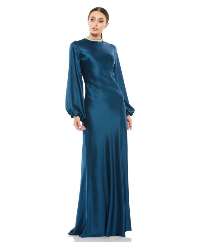 Womens Ieena Satin Sheath Gown Product Image