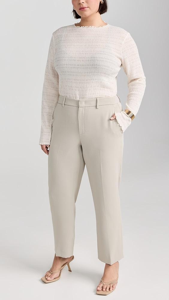 Vince Crepe Tailored Straight Leg Pants | Shopbop Product Image