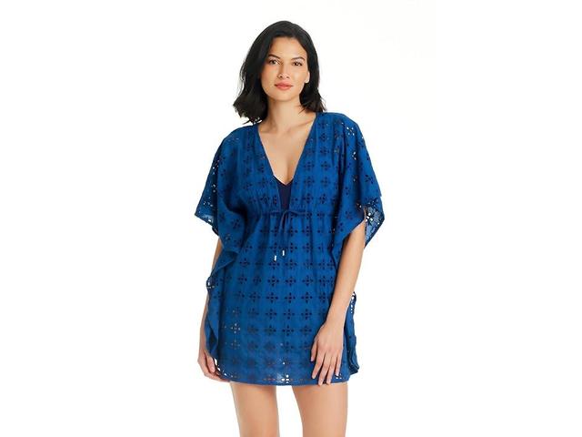 Rod Beattie Broderie Anglaise Cotton Cover-Up Caftan Product Image