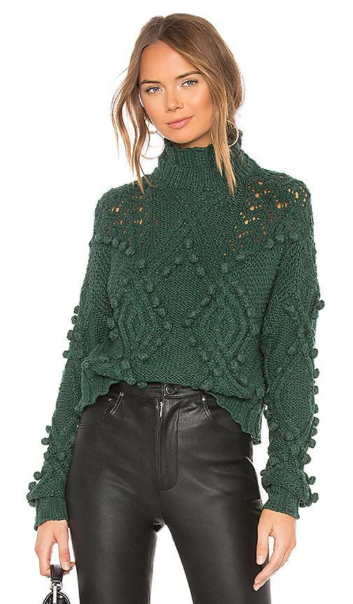 Lovers and Friends Daybreak Sweater in Forest Green Product Image