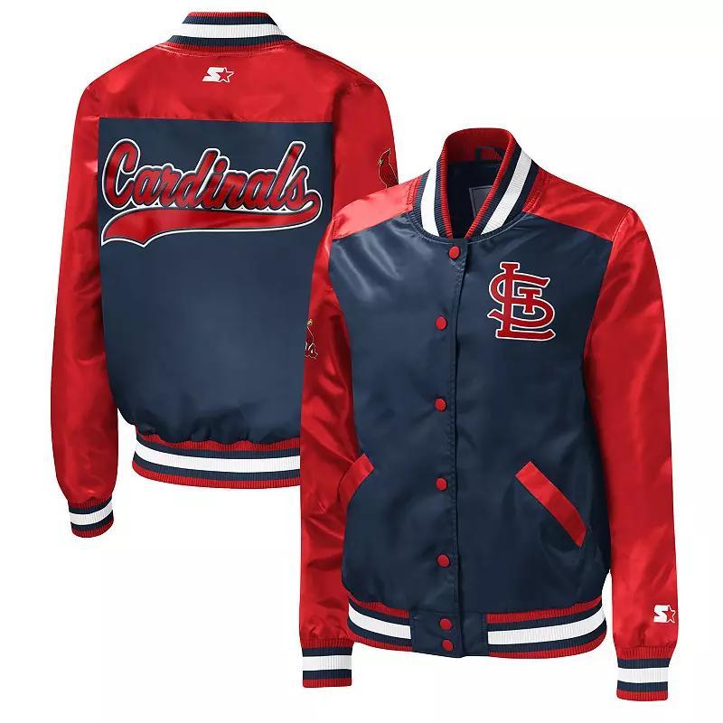 Womens Starter St. Louis Cardinals The Legend Full-Snap Jacket Blue Product Image