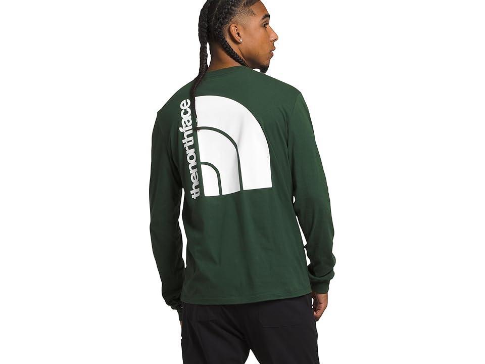 The North Face Long Sleeve Jumbo Half Dome Tee (Pine Needle) Men's Clothing Product Image