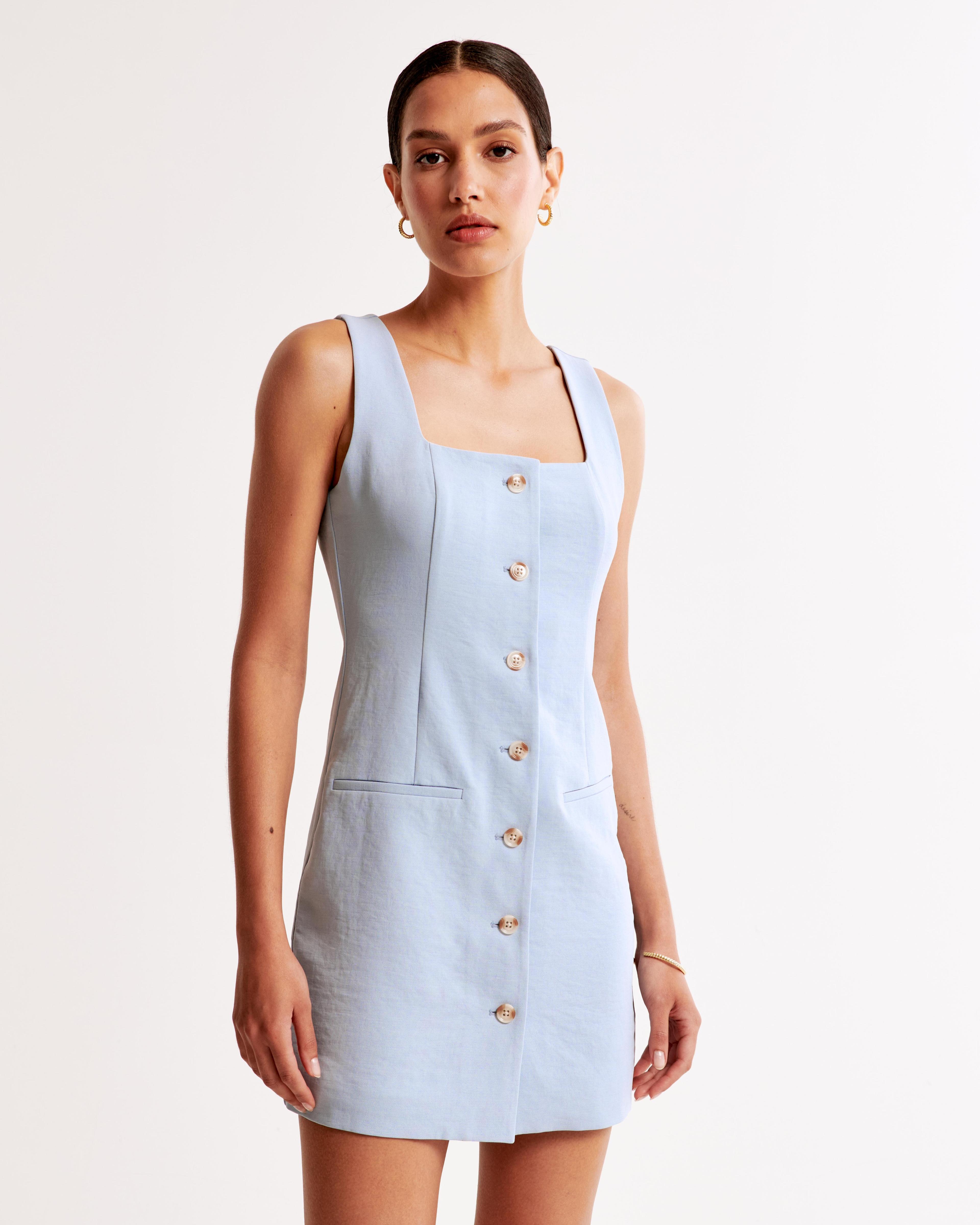 The A&F Mara Squareneck Vest Mini Dress Product Image