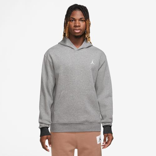 Jordan Mens Jordan Essential Fleece Pullover - Mens White/Carbon Heather Product Image