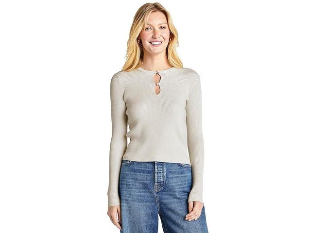 Splendid Peyton Lurex Sweater Sand) Women's Sweater Product Image