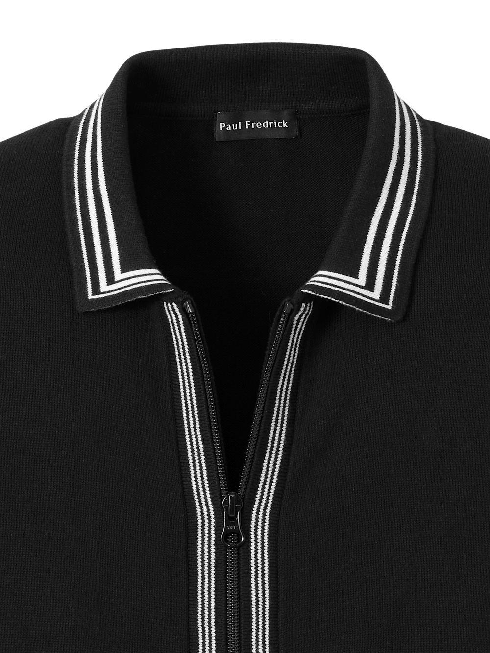 Cotton Full Zip Polo Product Image