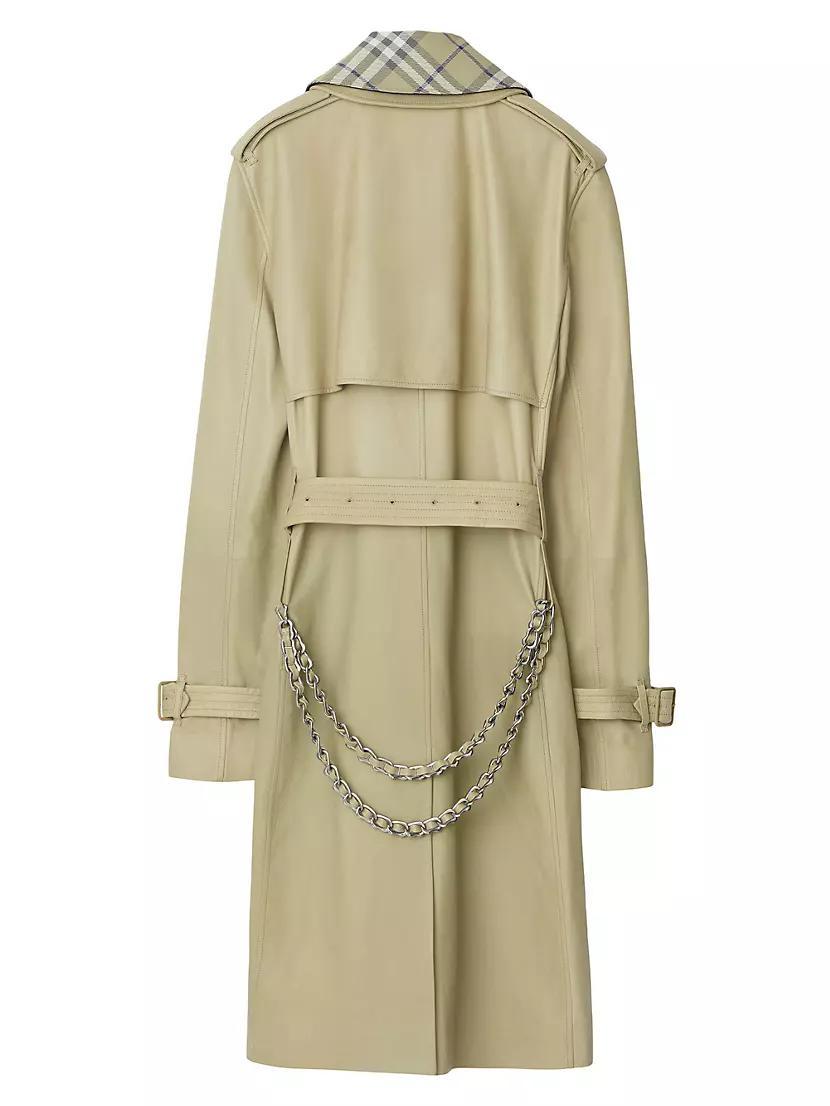 Leather Belted Trench Coat product image