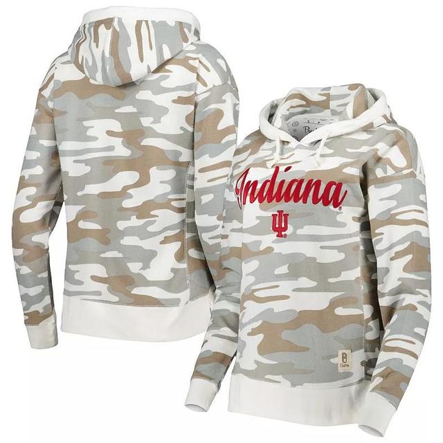 Womens Pressbox Camo Indiana Hoosiers San Pablo Pullover Hoodie Product Image