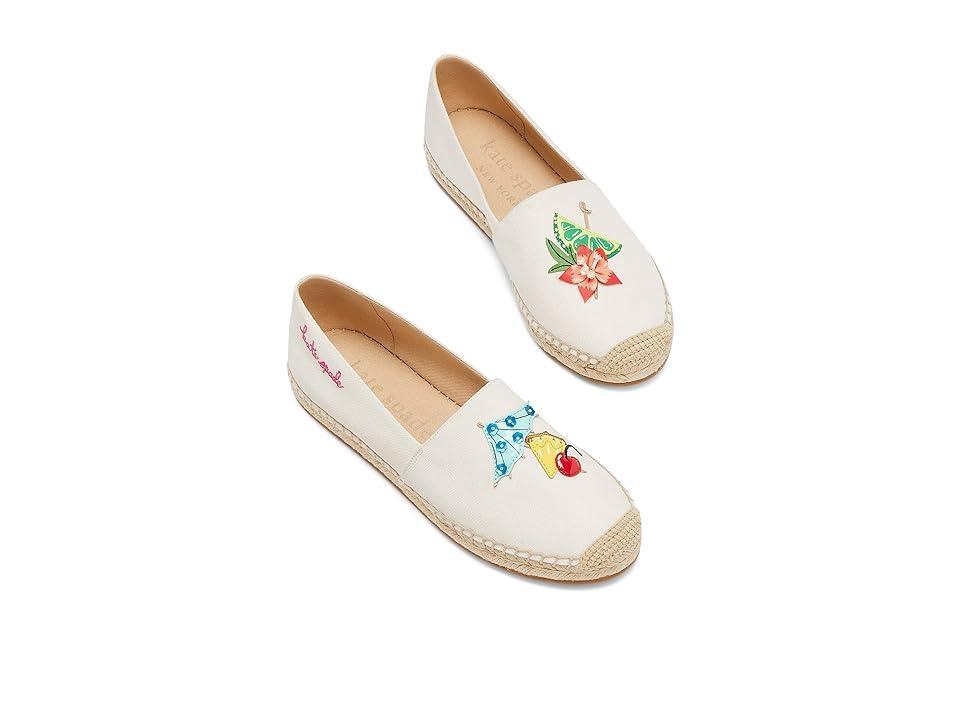 Kate Spade New York Tiki Time Espadrilles (Cream) Women's Flat Shoes Product Image