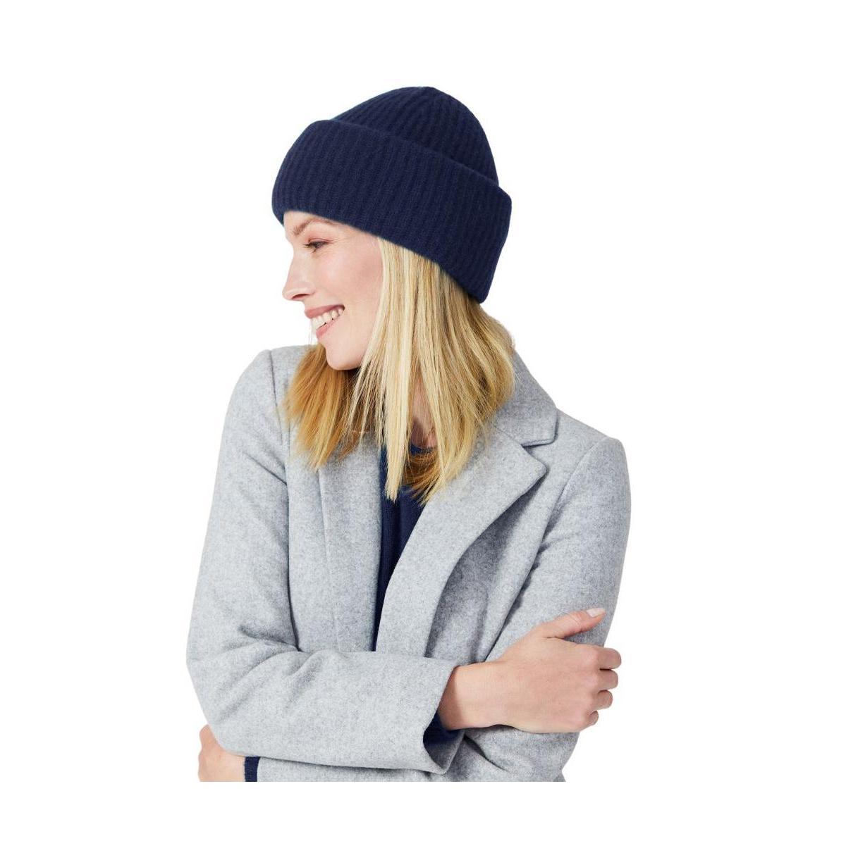 Style Republic 100% Pure Cashmere Chunky Knit Womens Beanie Product Image