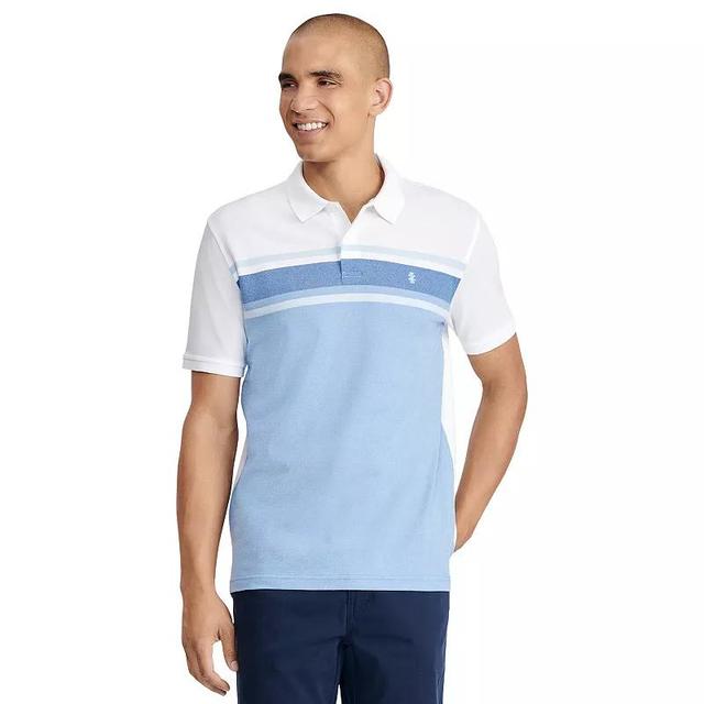 IZOD Men's Advanced Perforated Stripe Polo Product Image