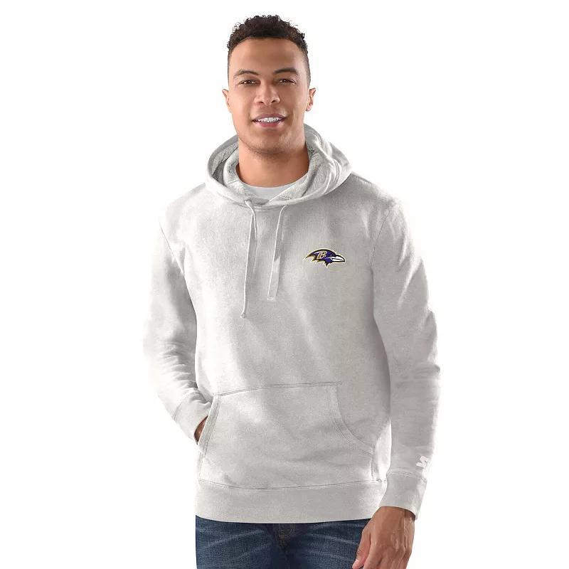 Mens Margaritaville Gray Baltimore Ravens Time Flies Garment Dyed Pullover Hoodie Product Image