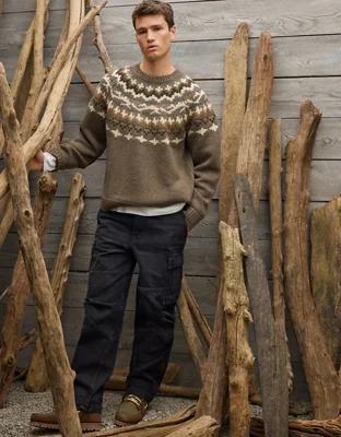 AE Chunky Fairisle Sweater Product Image