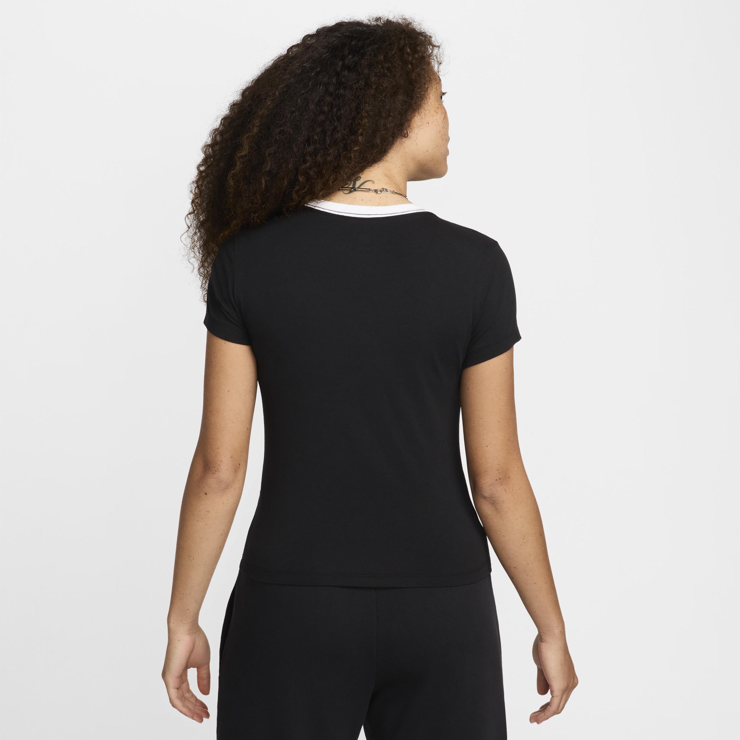 Women's Nike Sportswear Chill Knit Slim Cropped Tee Product Image