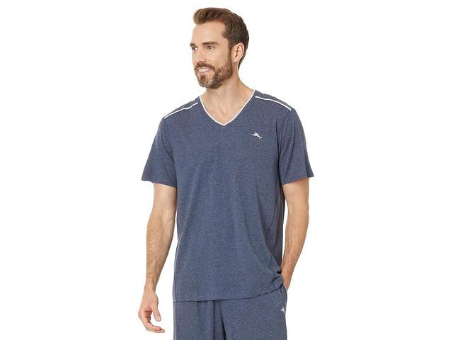 Tommy Bahama Top Short Sleeve (Faded Black) Men's Pajama Product Image