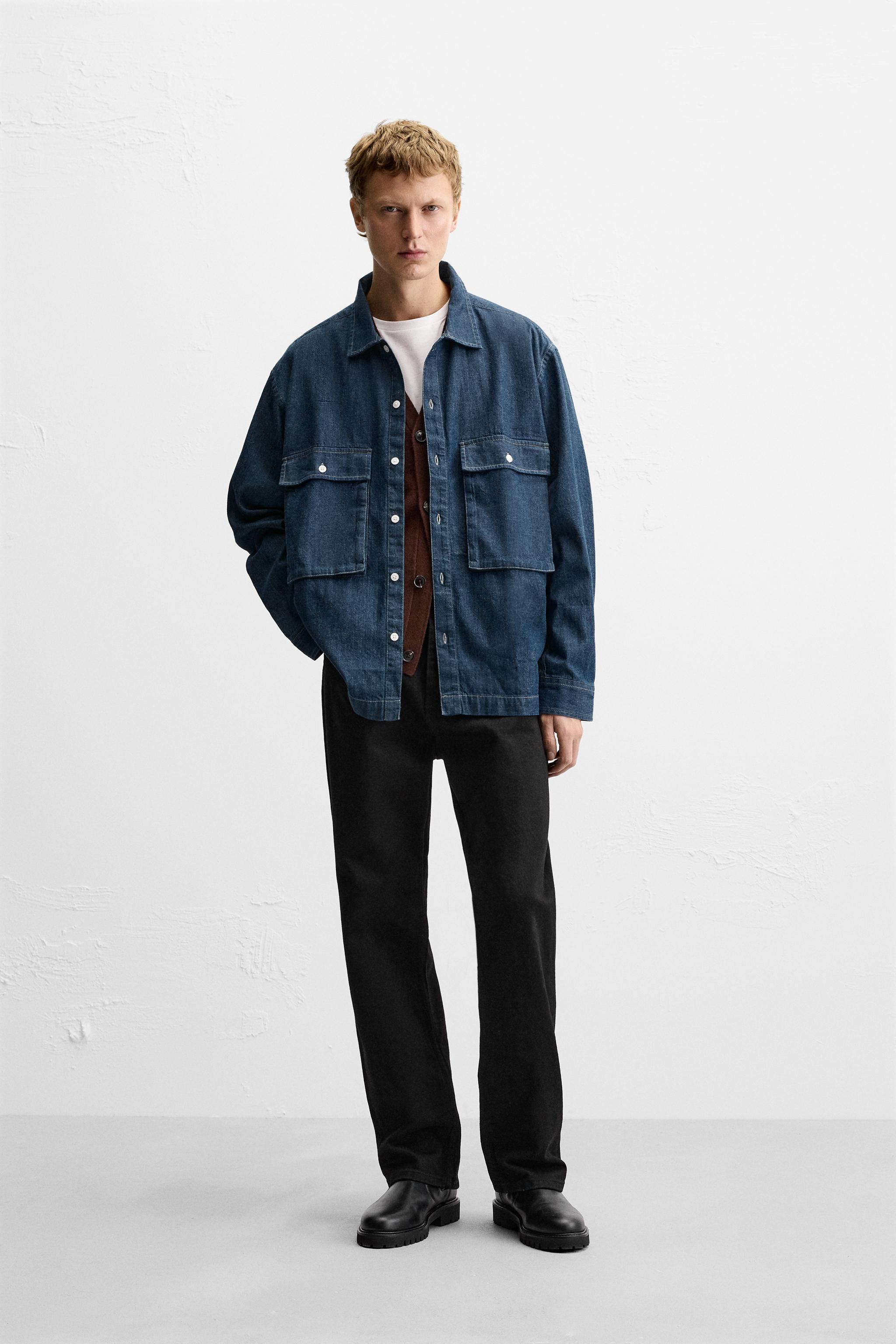 DENIM SHIRT WITH POCKETS Product Image