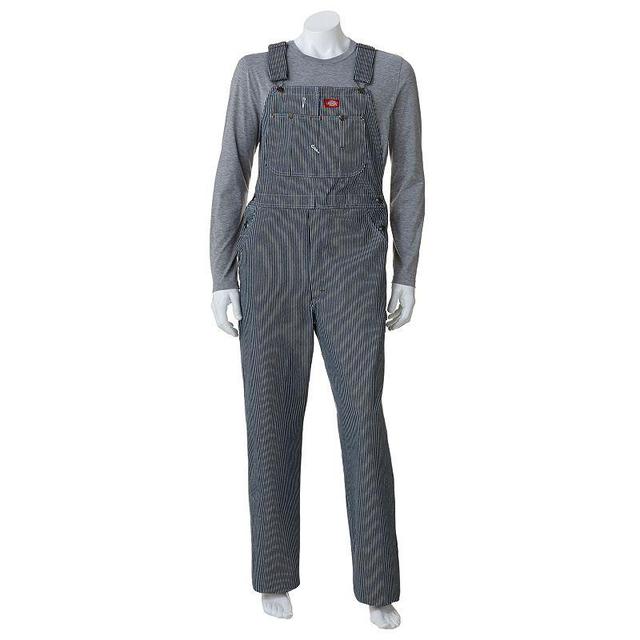 Mens Dickies Striped Bib Overalls Product Image