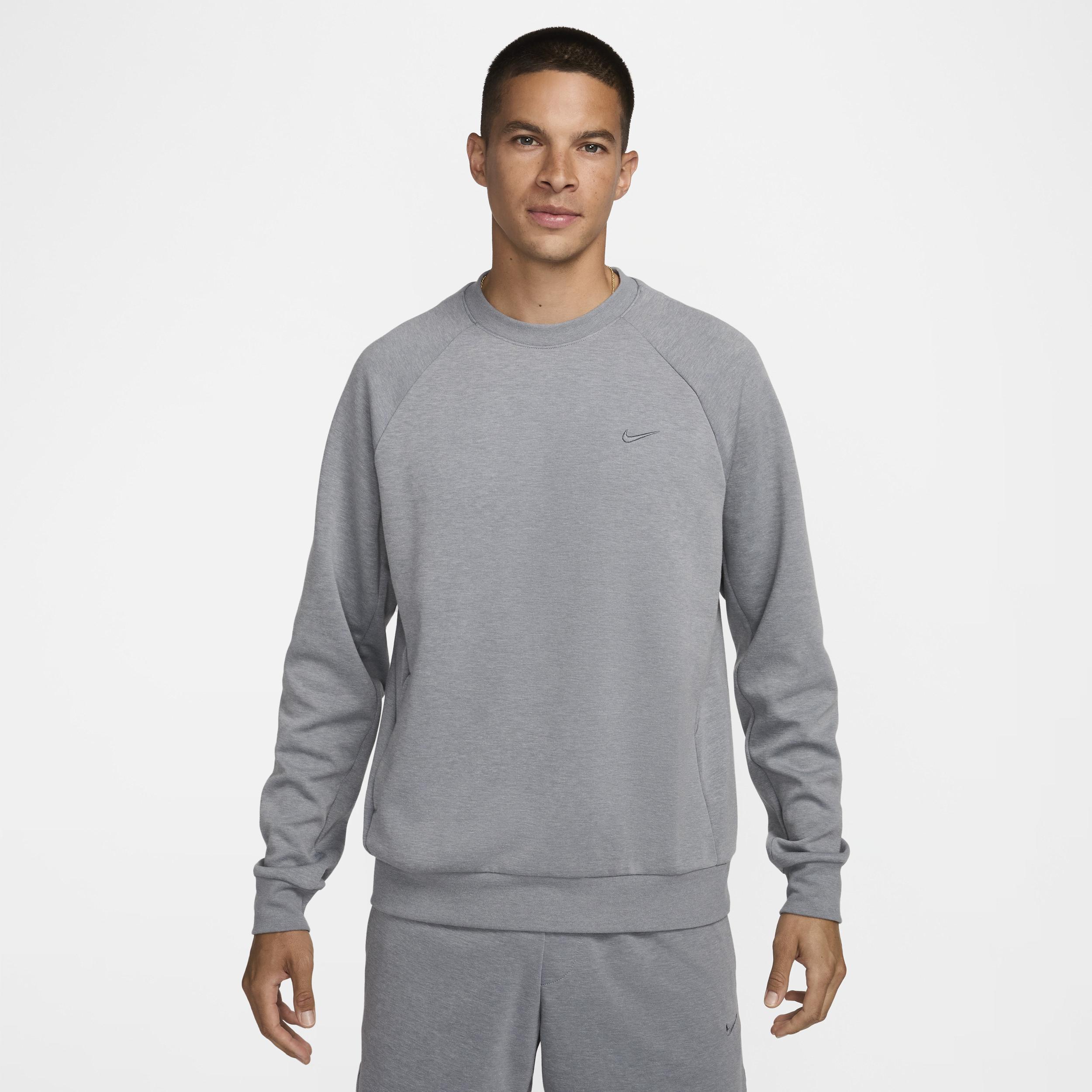 Nike Mens Primary Dri-fit Uv Versatile Sweatshirt - Cool Grey/htr/(cool Grey) Product Image