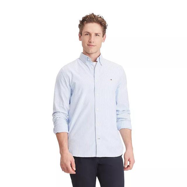 Mens Tommy Hilfiger Long Sleeve Striped Woven Shirt Product Image