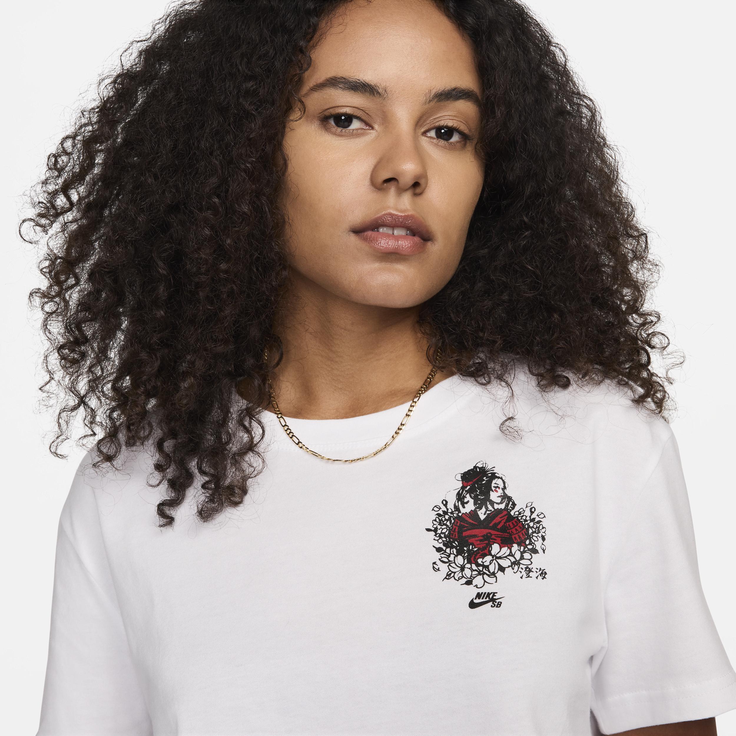 Womens Nike SB x Sky Brown Cropped Skate T-Shirt Product Image