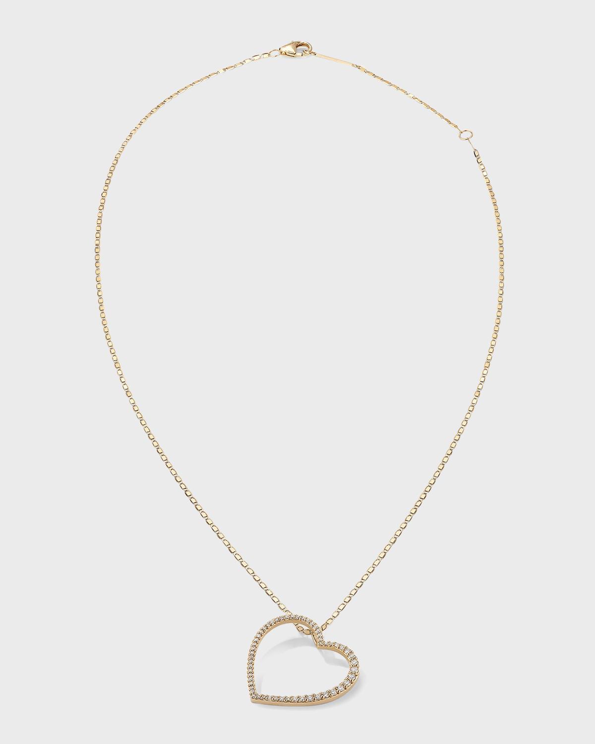 Lana Graduating Diamond Heart Pendant Necklace Product Image